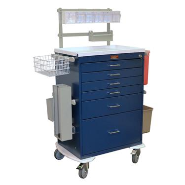 Anesthesia Workstation, Deluxe, 6 Drawers, Key Lock