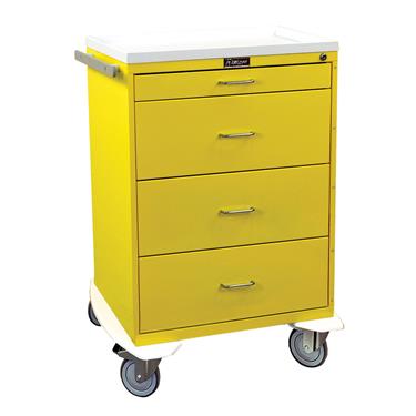 Infection Control Cart,  4 Drawers, Key Lock