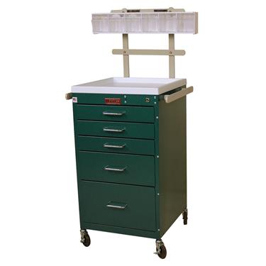 Mini Line Anesthesia Cart, 5 Drawers, Accessory Pkg.
