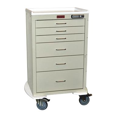 Mini24 Anesthesia Cart, 6 Drawers, Basic E-lock