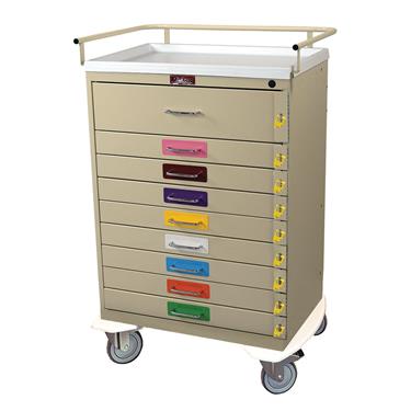 Pediatric Resuscitation Cart, 9 Drawers, Standard