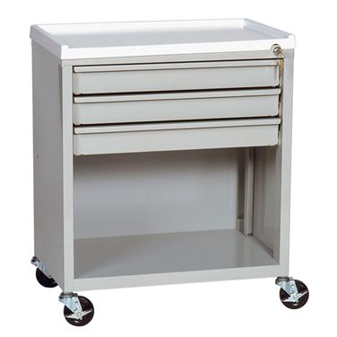 Treatment Cart, 3 Drawers, Lower Compartment