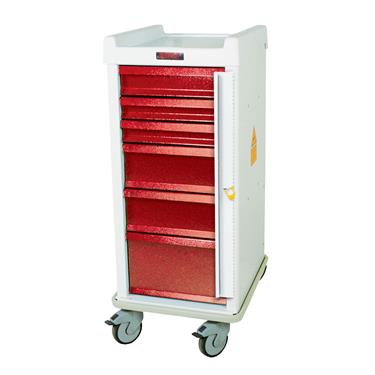MR-Conditional Emergency Cart, Standard, 6 Drawers